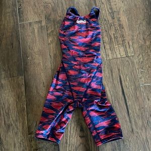 COPY - Arena Junior Girls PowerSkin ST size 28 Tech Suit — Red & Blue